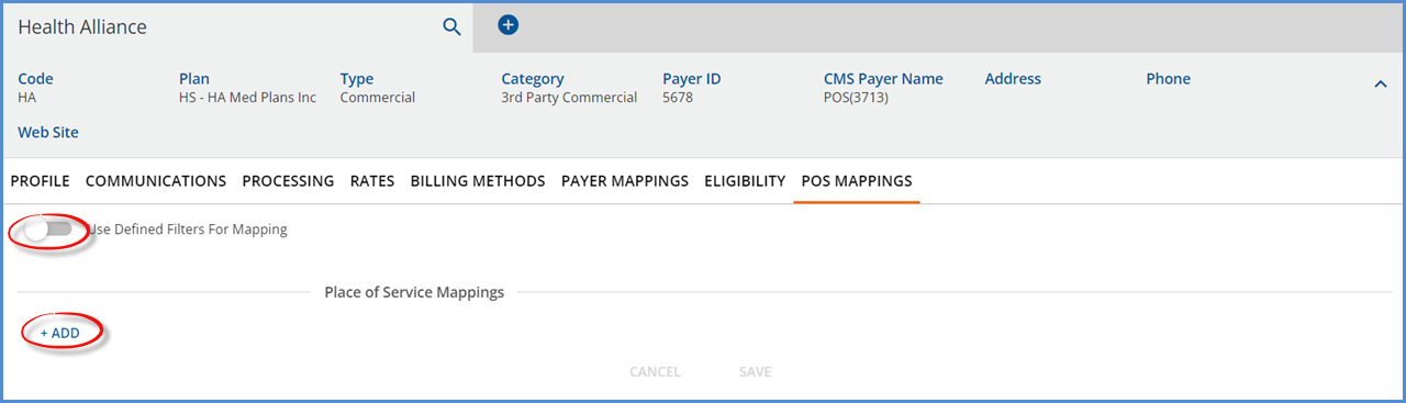 Add Payer POS Mappings
