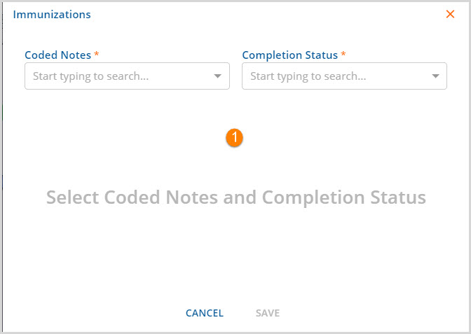 Coded Notes and Completion Status