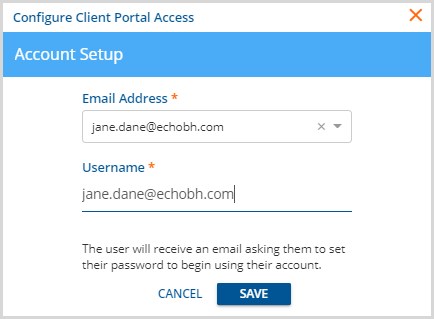 Username Defaults to Email Address