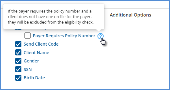 Payer Requires Policy Number