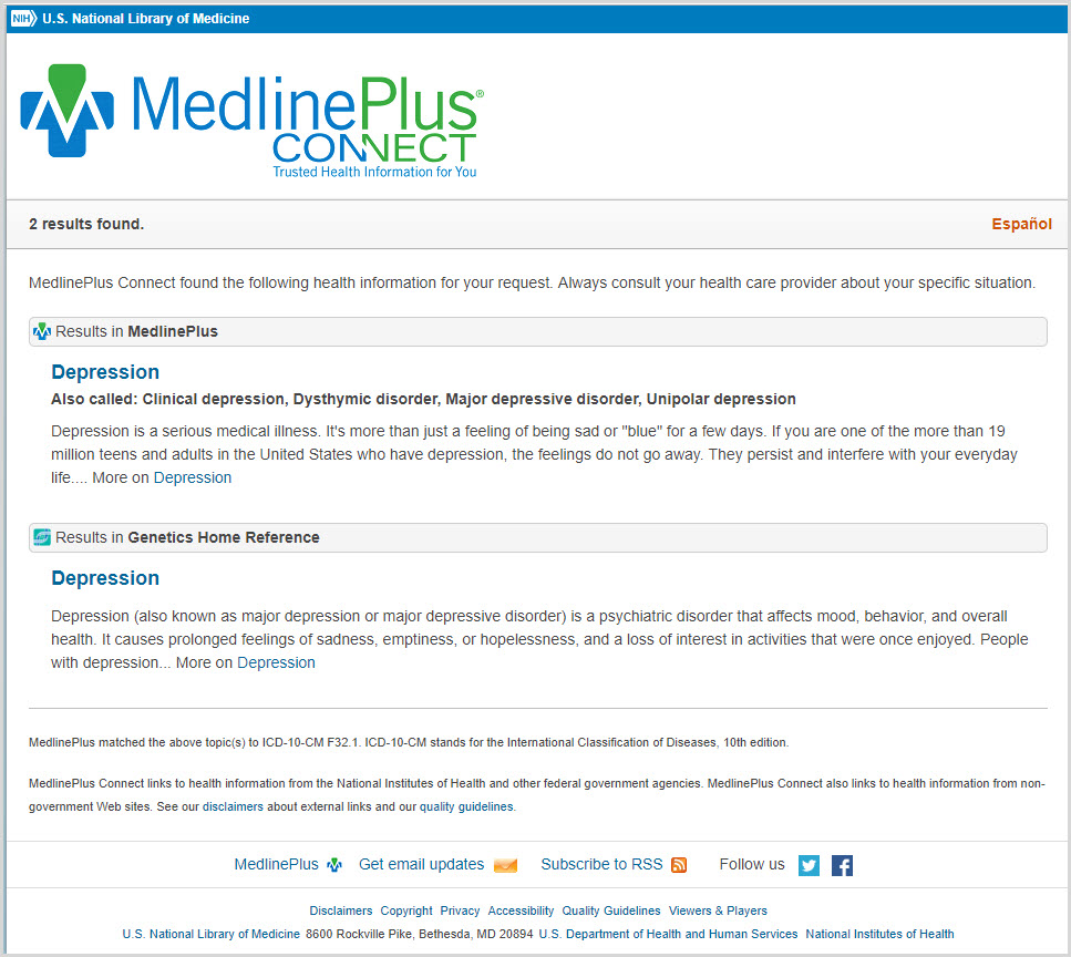 MedlinePlus Connect