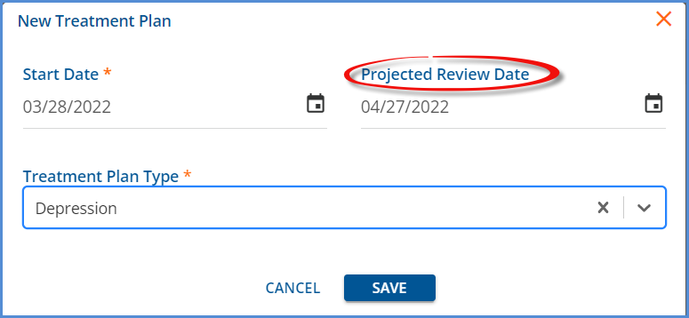 Projected Review Date