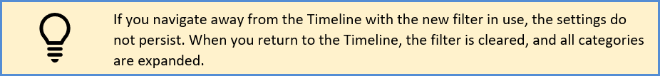 Timeline Filter Tip
