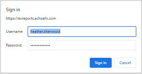 Chrome Reports Sign in