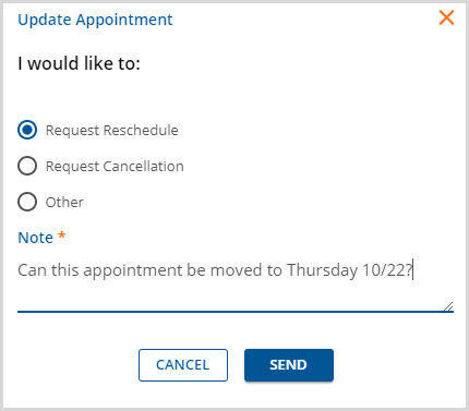 Update an Appointment